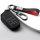 Funda protectora de cuero alcantara (LEK76) para llaves Toyota incluye llavero - negro