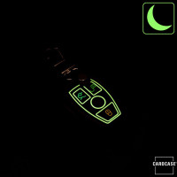 Cover Guscio / Copri-chiave Pelle compatibile con Mercedes-Benz M7 marrone