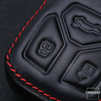 Leder Schlüssel Cover passend für Audi Schlüssel AX6 braun