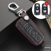 Cover Guscio / Copri-chiave Pelle compatibile con BMW B3, B3X nero