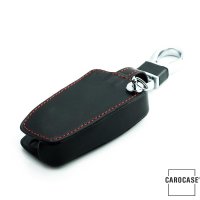 Leder Schlüssel Cover passend für Toyota, Citroen, Peugeot Schlüssel schwarz LEUCHTEND! LEK2-T2-1