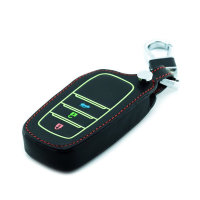 Leather key fob cover case fit for Toyota T4 remote key black