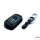Leder Schlüssel Cover passend für Opel Schlüssel schwarz LEUCHTEND! LEK2-OP5-1