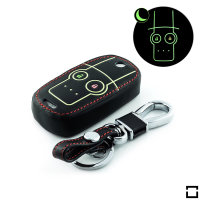 Cover Guscio / Copri-chiave Pelle compatibile con Honda H5 nero