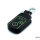 Leder Schlüssel Cover passend für Honda Schlüssel schwarz LEUCHTEND! LEK2-H7-1