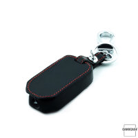 Leder Schlüssel Cover passend für Honda Schlüssel schwarz LEUCHTEND! LEK2-H10-1