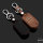 Leather key fob cover case fit for Honda H10 remote key black