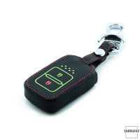 Leather key fob cover case fit for Honda H11 remote key black