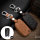 Leder Schlüssel Cover passend für Citroen, Peugeot Schlüssel P1 schwarz