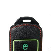 Cover Guscio / Copri-chiave Pelle compatibile con Volkswagen V6 nero