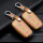 Leder Schlüssel Cover passend für BMW Schlüssel braun LEUCHTEND! LEK2-B3-2