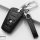 BLACK-ROSE Leder Schlüssel Cover für BMW Schlüssel schwarz LEK4-B4
