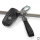 BLACK-ROSE Leder Schlüssel Cover für BMW Schlüssel schwarz LEK4-B3