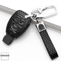 BLACK-ROSE Leder Schlüssel Cover für Mercedes-Benz Schlüssel rosa LEK4-M7