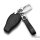 BLACK-ROSE Leder Schlüssel Cover für Mercedes-Benz Schlüssel schwarz LEK4-M8