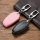 BLACK-ROSE Leder Schlüssel Cover für Volkswagen Schlüssel schwarz LEK4-V7X