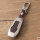 Aluminum key fob cover case fit for Ford F3 remote key champagne/brown