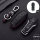 Cover Guscio / Copri-chiave Pelle compatibile con Ford F3 nero