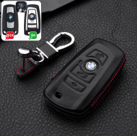 Cover Guscio / Copri-chiave Pelle compatibile con BMW B4, B5 nero