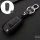 Leather key fob cover case fit for Audi AX3 remote key black