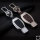 Aluminum key fob cover case fit for Mercedes-Benz M8 remote key chrome/black