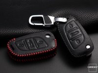 Cover Guscio / Copri-chiave Pelle compatibile con Citroen, Peugeot P1 marrone