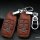 RUSTY Leder Schlüssel Cover passend für Mercedes-Benz Schlüssel hellbraun LEK13-M9