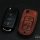 Cover Guscio / Copri-chiave Pelle compatibile con Volkswagen, Skoda, Seat V2 rosso
