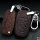 RUSTY Leder Schlüssel Cover passend für Ford Schlüssel dunkelbraun LEK13-F9