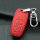 Cuero funda para llave de Audi AX4 rojo