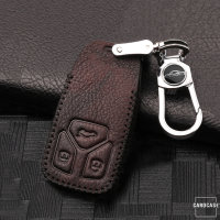 RUSTY Leder Schlüssel Cover passend für Audi Schlüssel hellbraun LEK13-AX6