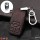 Cover Guscio / Copri-chiave Pelle compatibile con Audi AX6 Marrone scuro