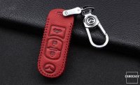 RUSTY Leder Schlüssel Cover passend für Mazda Schlüssel dunkelbraun LEK13-MZ2