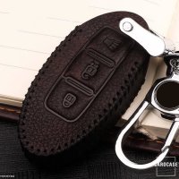 RUSTY Leder Schlüssel Cover passend für Mazda Schlüssel rot LEK13-MZ2