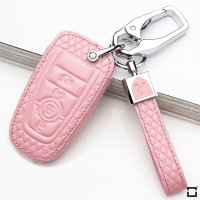 BLACK-ROSE Leder Schlüssel Cover für Ford Schlüssel rosa LEK4-F9