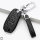 BLACK-ROSE Leder Schlüssel Cover für Ford Schlüssel schwarz LEK4-F2