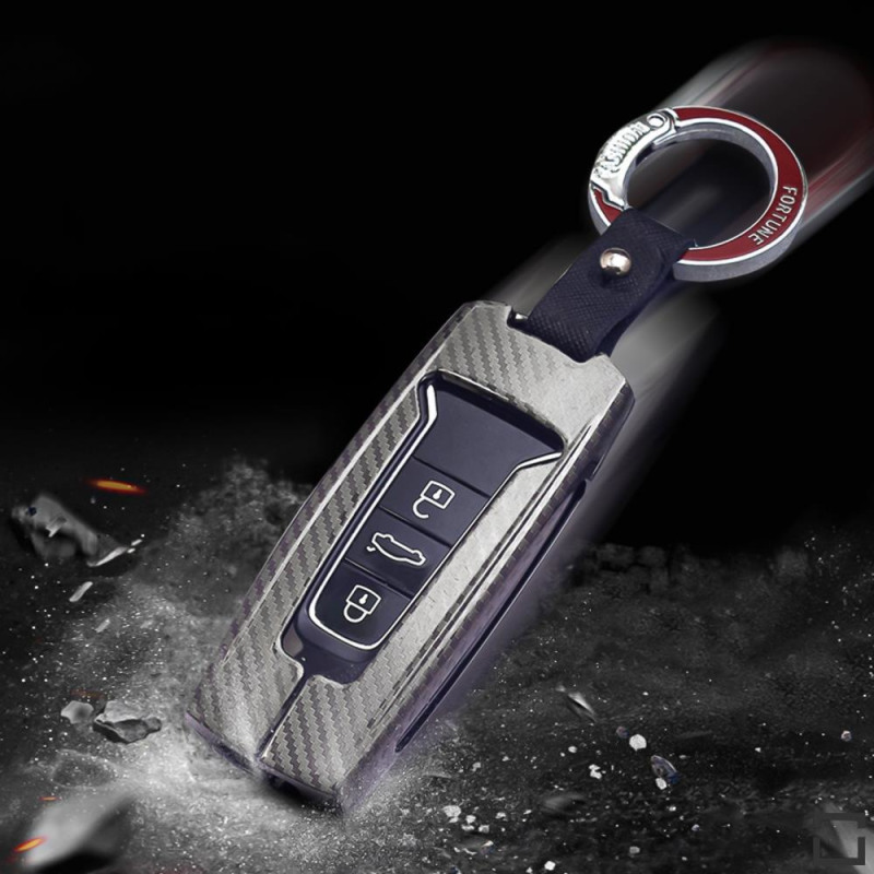 Aluminum key fob cover case fit for Audi AX7 remote key