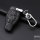 Leather key fob cover case fit for Mercedes-Benz M8 remote key black/black