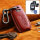 PREMIO Leder Schlüssel Cover passend für Audi Schlüssel rot LEK33-AX4