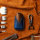Coque de protection en cuir pour voiture Audi clé télécommande AX6 bleu
