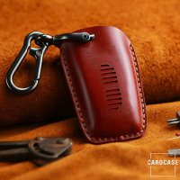 Cover Guscio / Copri-chiave Pelle compatibile con BMW B4, B5 rosso