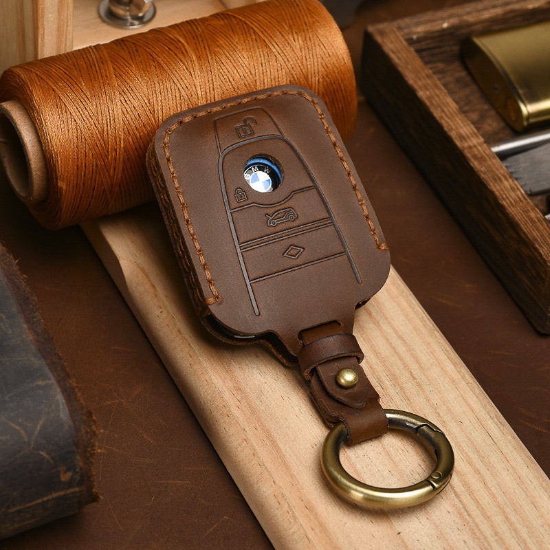 Schlüsselhülle Tasche Leder Schlüsseltasche Schlüssel Hülle Etui fit BMW VW Audi 