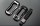 Cover Guscio / Copri-chiave Alluminio compatibile con Porsche PE2 grigio