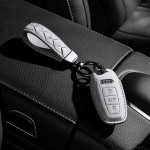 Alcantara key cover for Audi keys incl. keychain (LEK72-AX7)