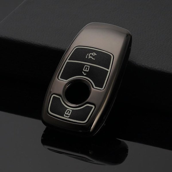 Cover Guscio / Copri-chiave Alluminio, plastica compatibile con Mercedes-Benz M9 antracite