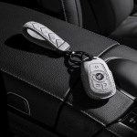 Alcantara key cover for Opel keys incl. keychain...