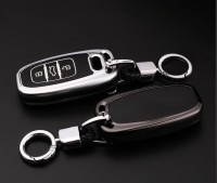 Aluminum, High quality plastic key fob cover case fit for Audi AX4 remote key gold