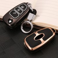 Aluminum, High quality plastic key fob cover case fit for Ford F4 remote key silver