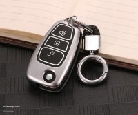 Aluminum, High quality plastic key fob cover case fit for Ford F4 remote key silver