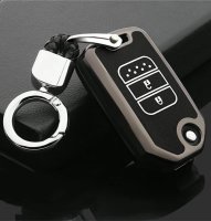 Aluminum, High quality plastic key fob cover case fit for Honda H9 remote key anthracite